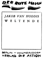 Jakob van Hoddis - Weltende - Titel