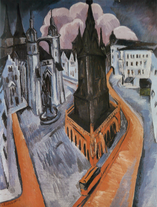 Ernst Ludwig Kirchner - Der rote Turm in Halle